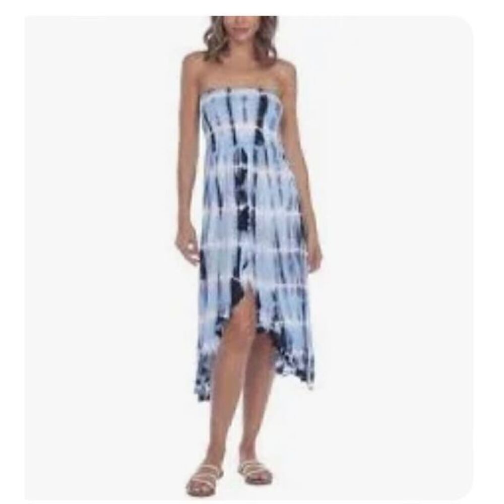 Raviya Womens Strapless Coverup Dress